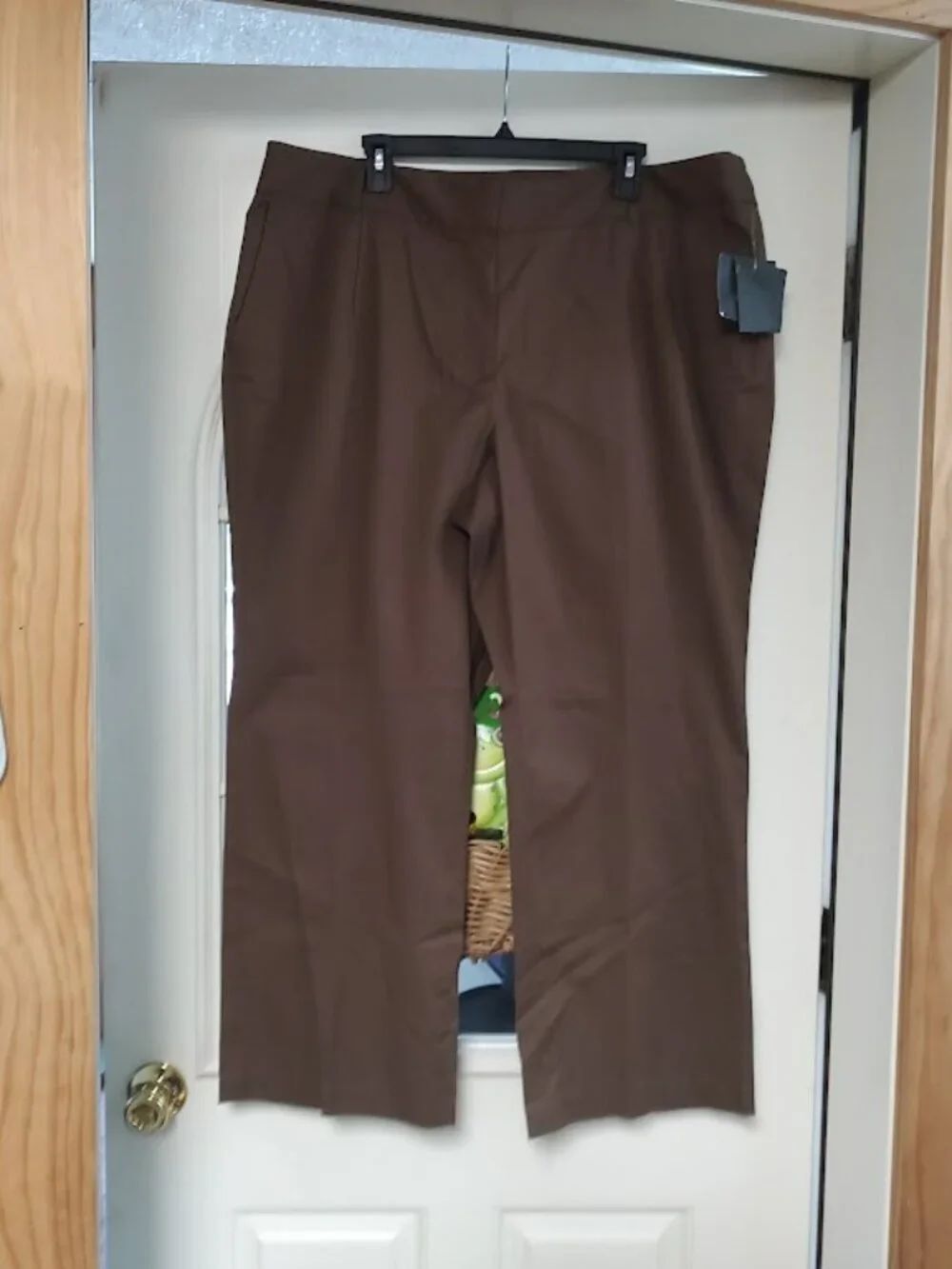 New Liz Claiborne Audra Brown Desert Caravan Bootcut Pants Size Women's 22P Plus